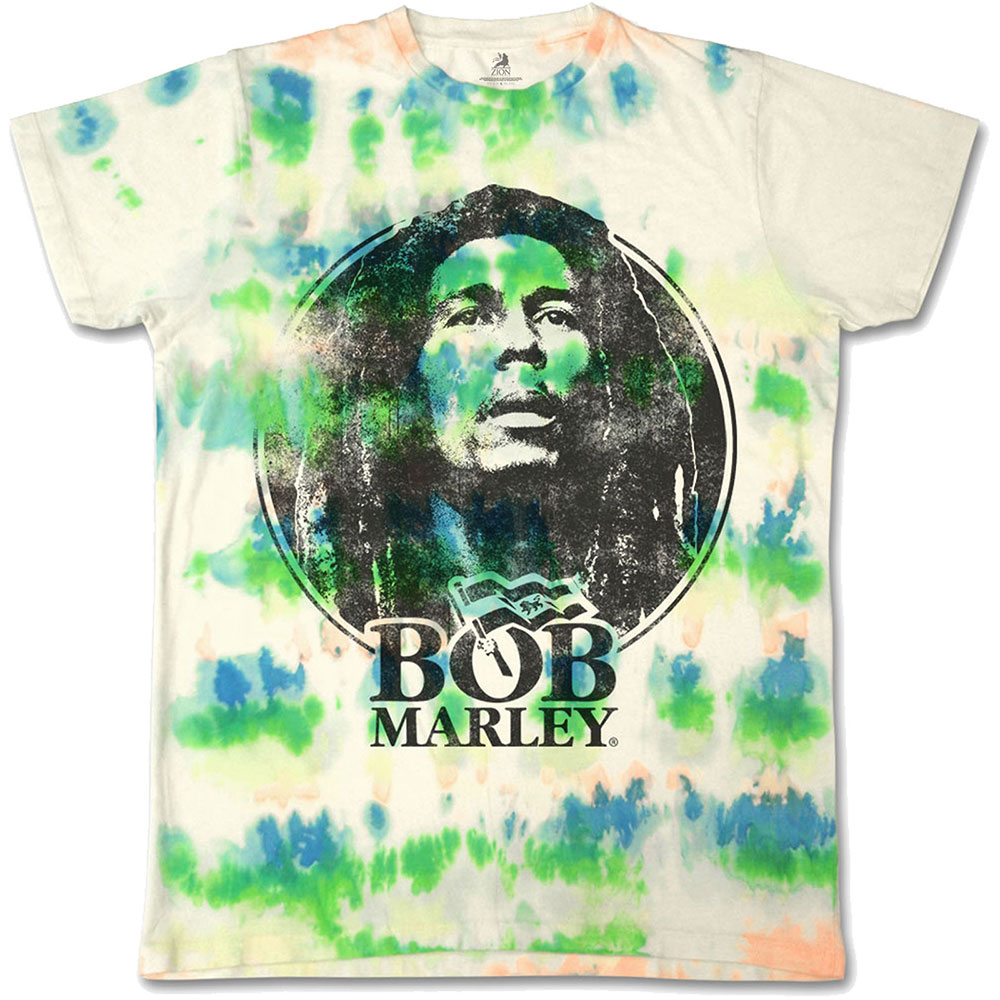 Bob Marley tričko Black & White Logo Biela S