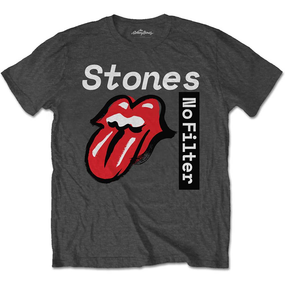 The Rolling Stones tričko No Filter Text Šedá L