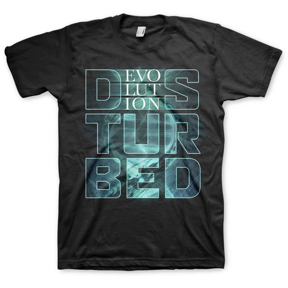 DISTURBED tričko Evolution Čierna XL