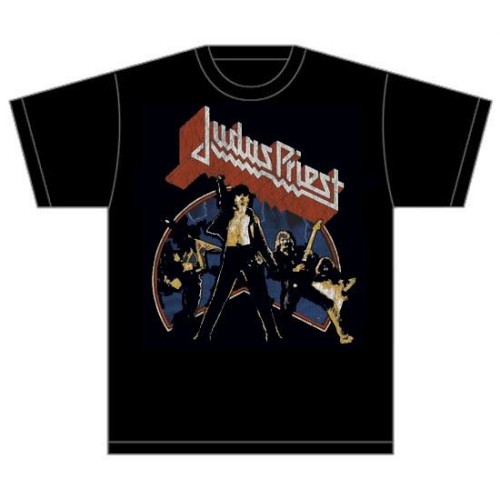 Judas Priest tričko Unleashed Version 2 Čierna S