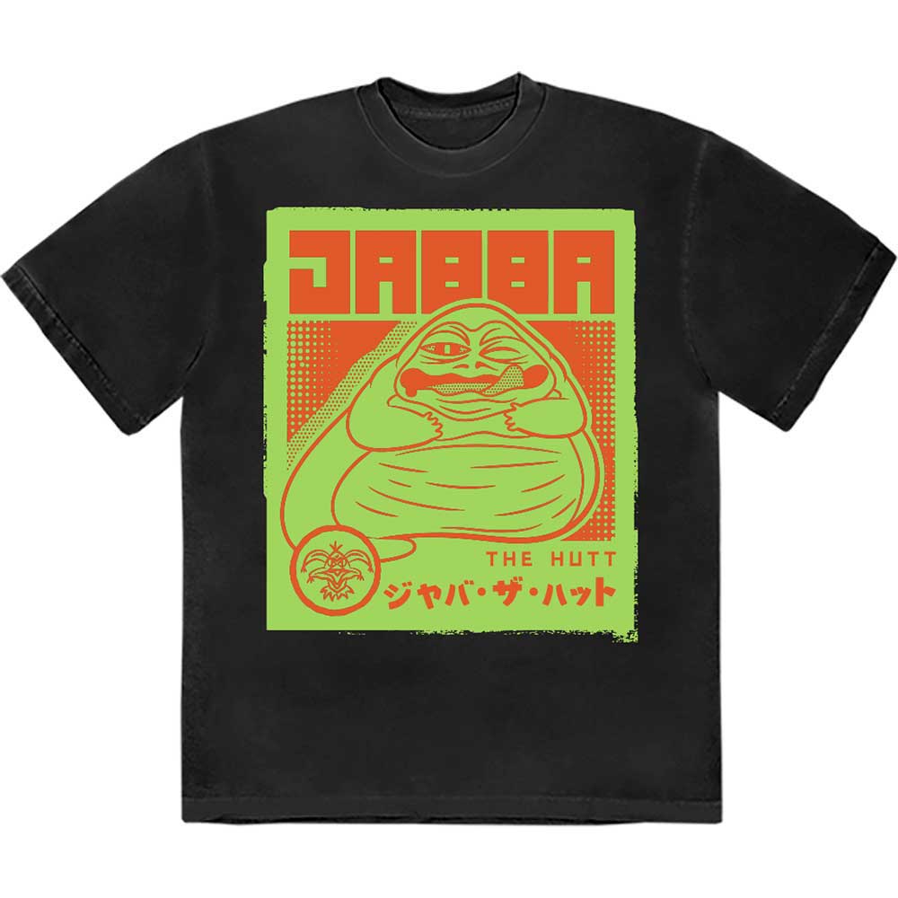 Star Wars tričko Jabba Japanese Čierna XXL