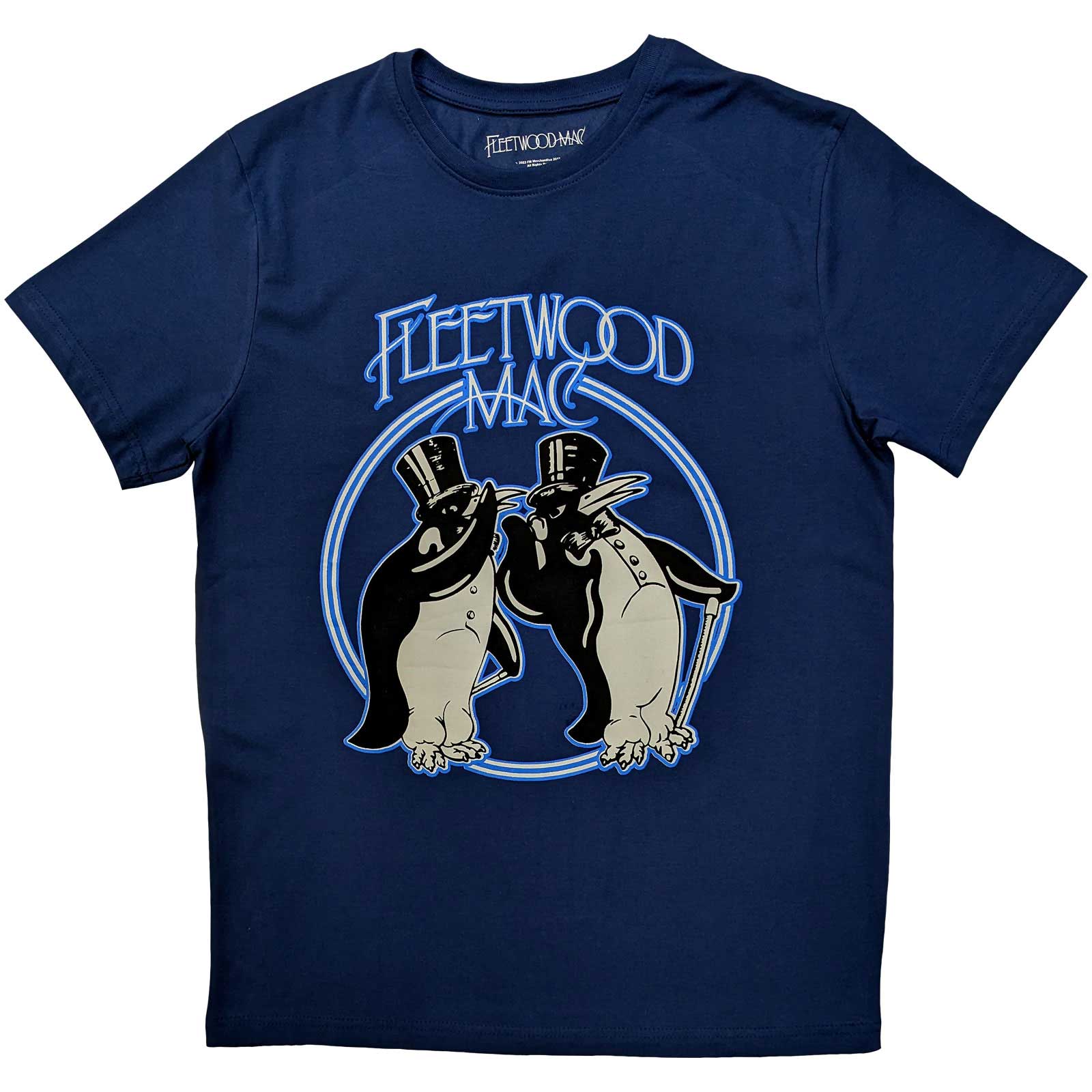 Fleetwood Mac tričko Penguins Modrá S