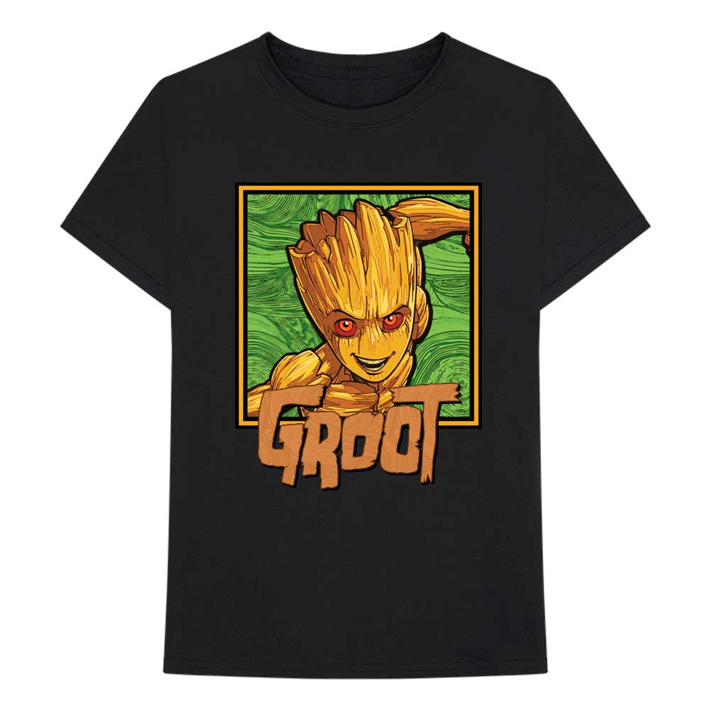 Marvel tričko I am Groot - Groot Square Čierna M