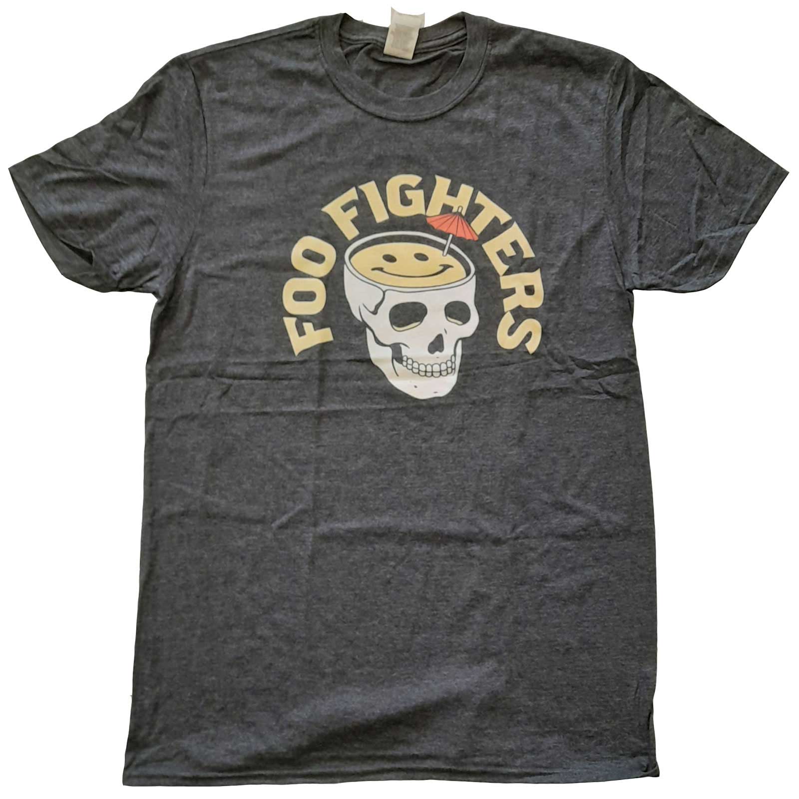 Foo Fighters tričko Skull Cocktail Šedá XL