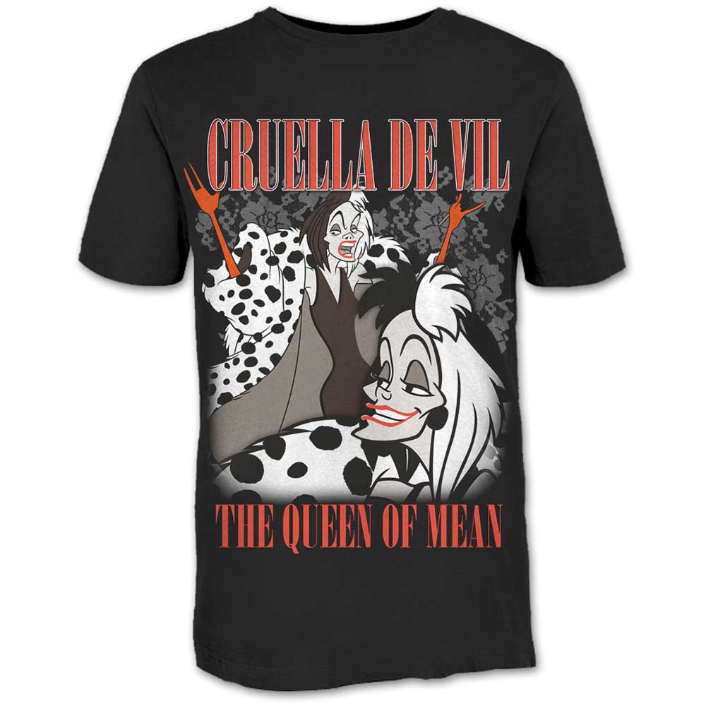 Disney tričko 101 Dalmations Cruella Homage Čierna XL