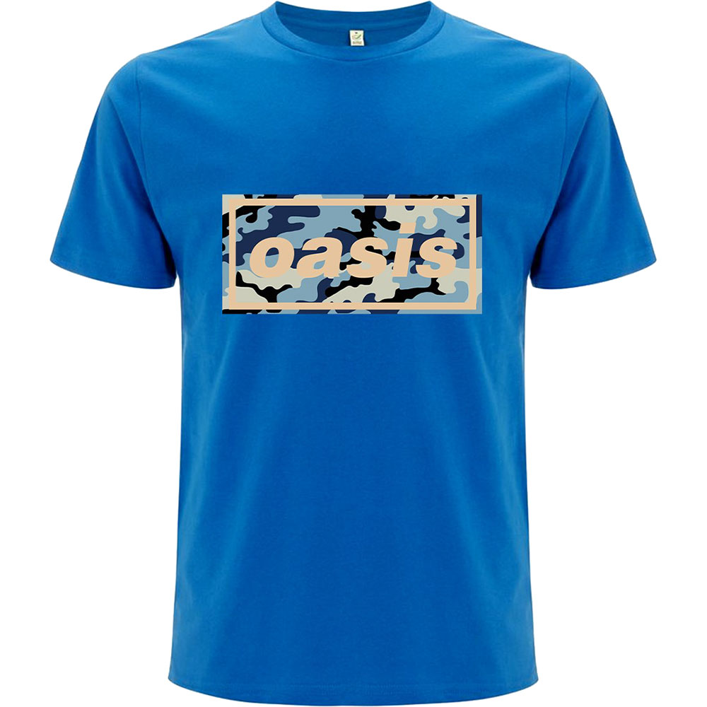 Oasis tričko Camo Logo Modrá XXL