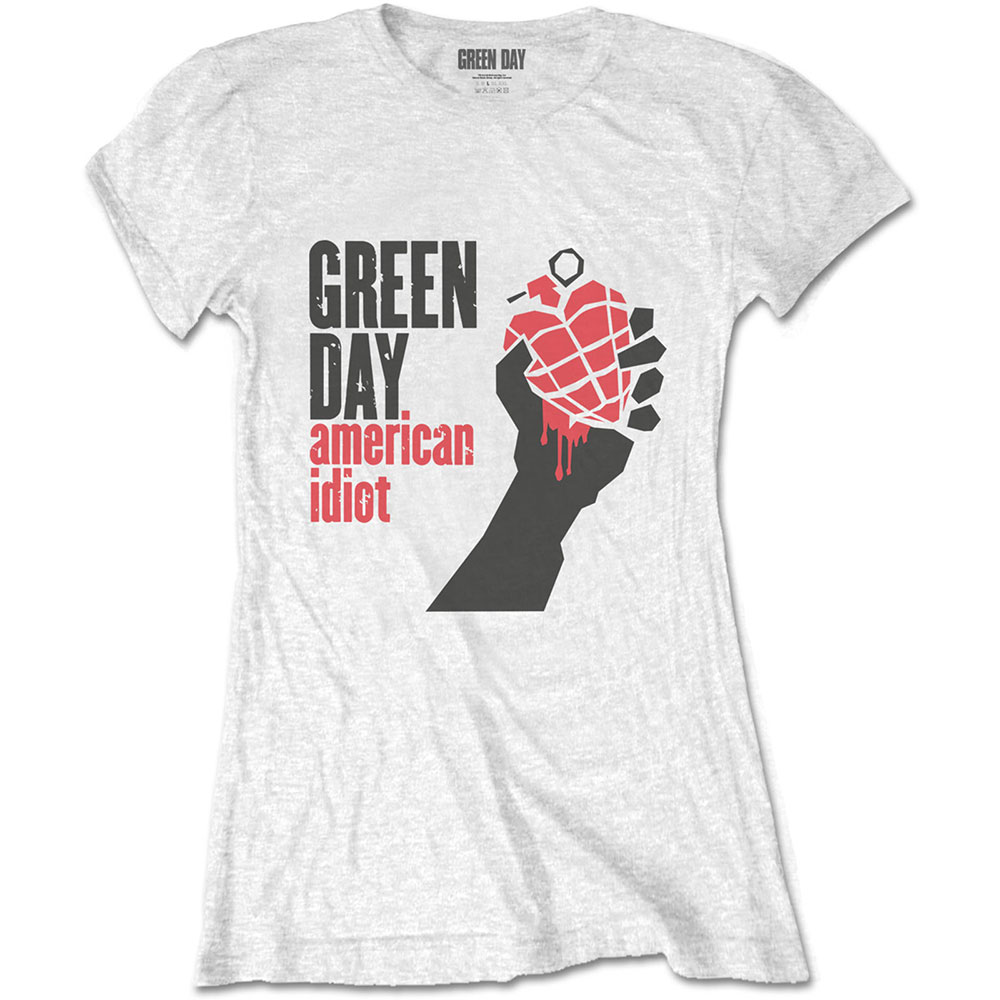 Green Day tričko American Idiot white w Biela L