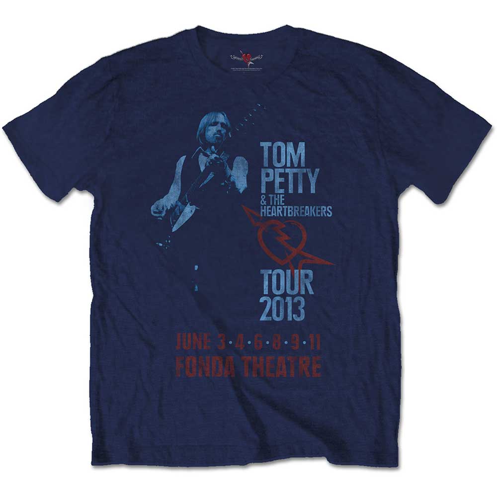 Tom Petty & The Heartbreakers tričko Fonda Theatre Modrá L