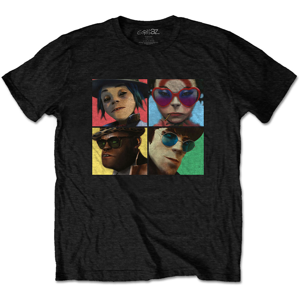 Gorillaz tričko Humanz Čierna XL