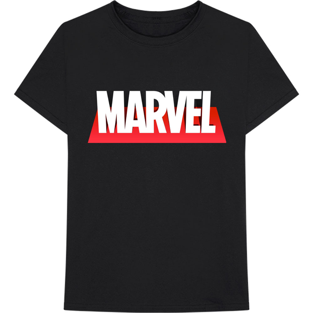 Marvel tričko Out The Box Logo Čierna XL