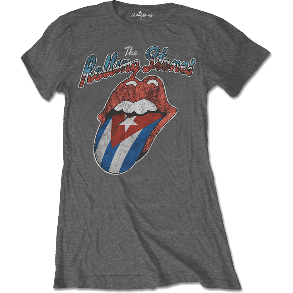 The Rolling Stones tričko Rocks Off Cuba Šedá L