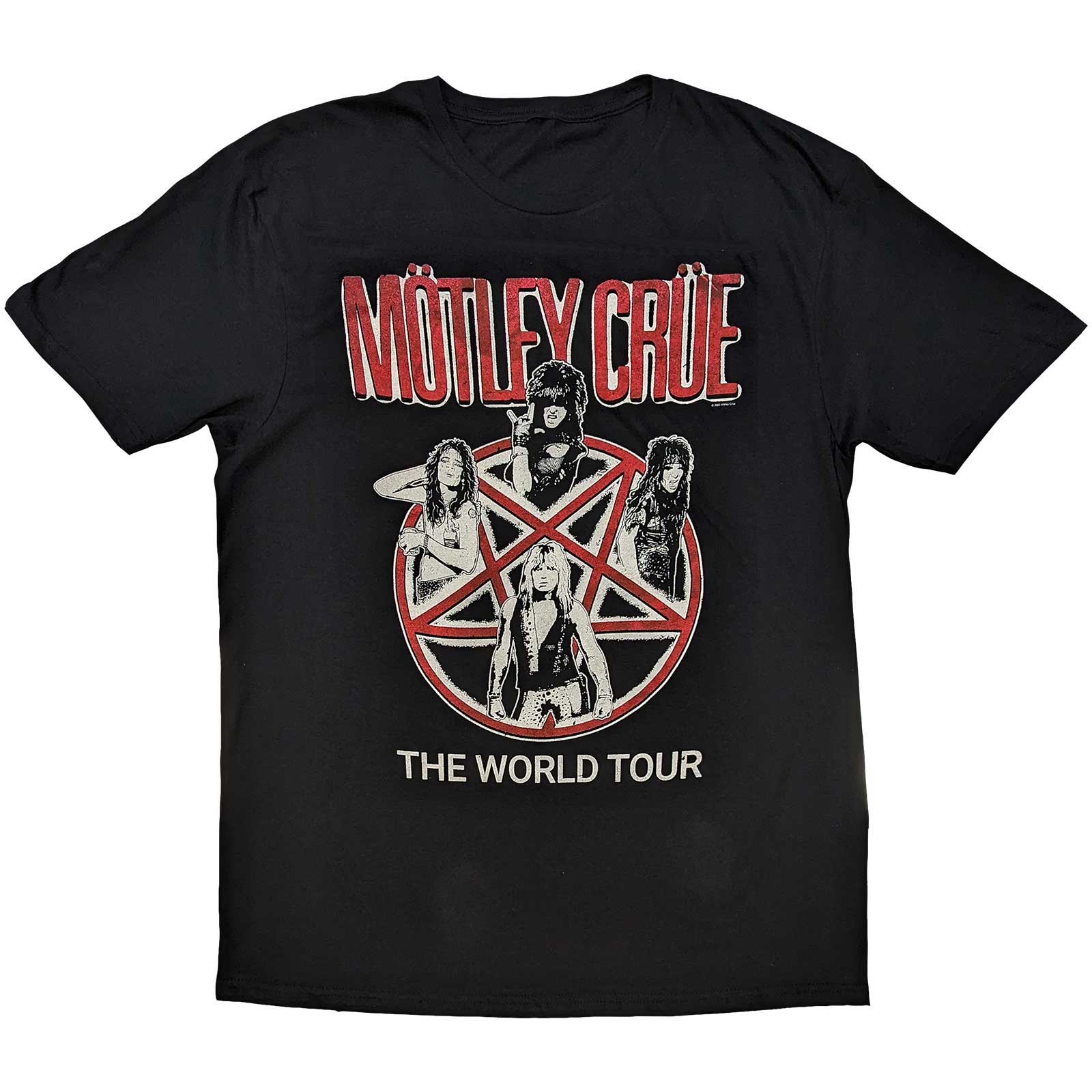 Motley Crue tričko Vintage World Tour Čierna XXL