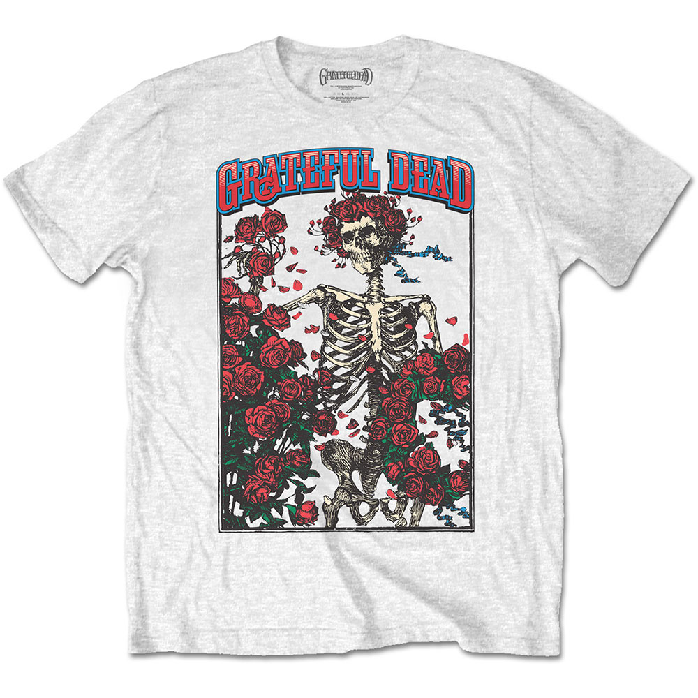 Grateful Dead tričko Bertha & Logo Biela L