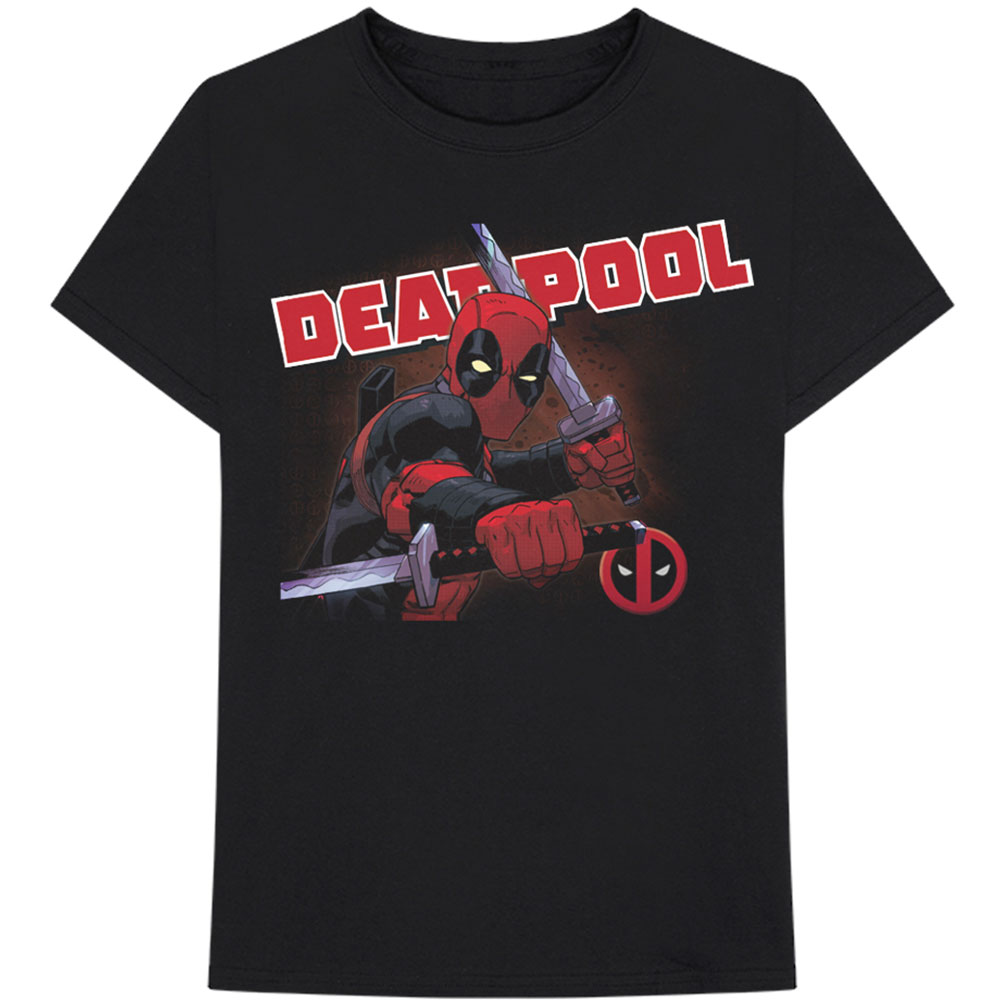 Marvel tričko Deadpool Cover Čierna M