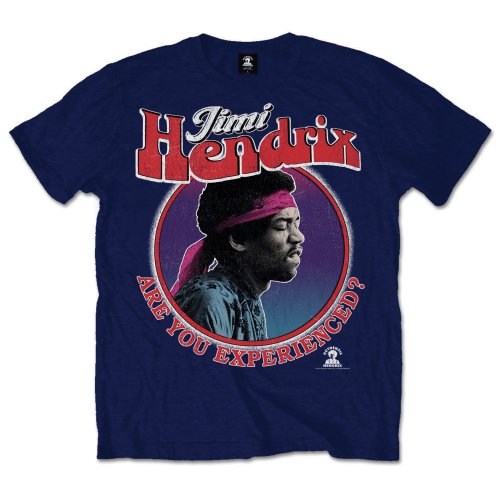 Jimi Hendrix tričko Are You Experienced? Modrá L