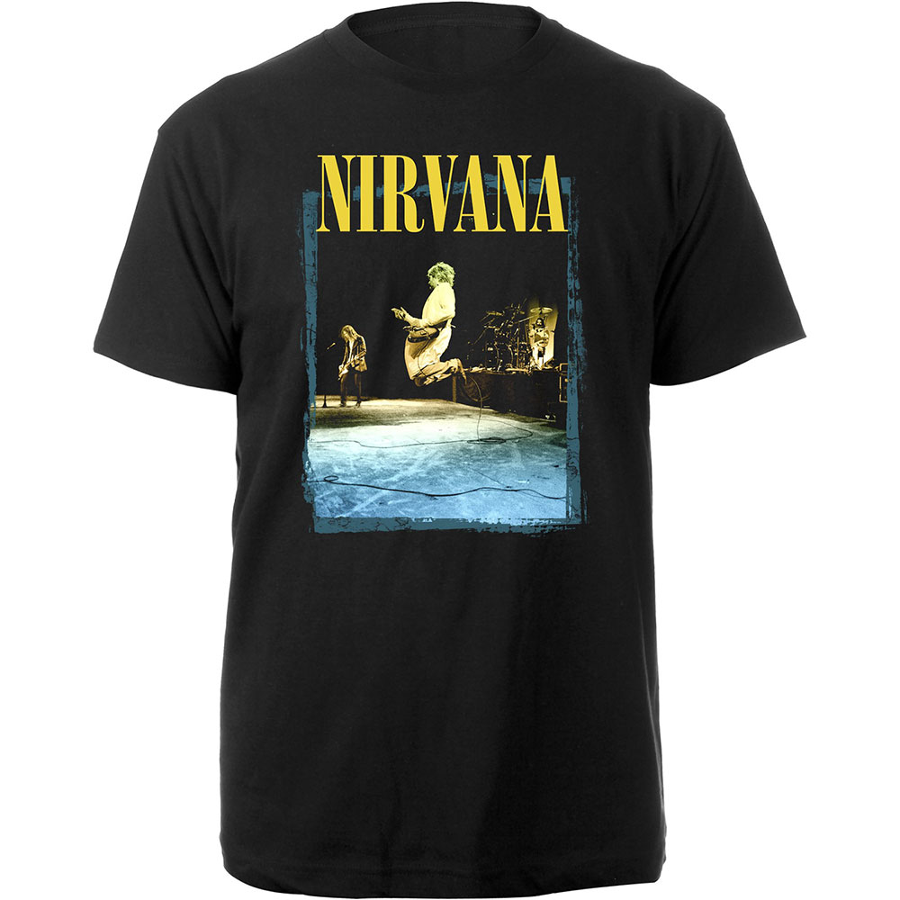 Nirvana tričko Stage Jump Čierna S