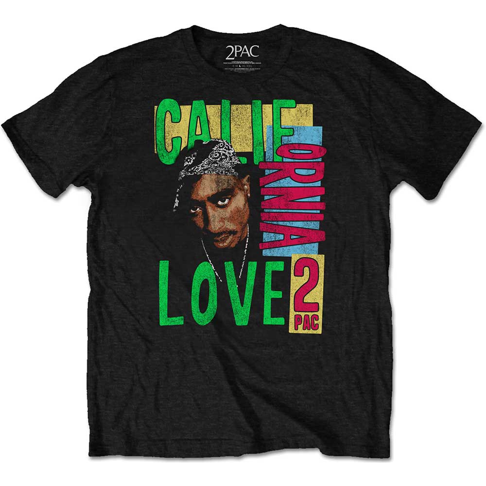 2Pac tričko California Love Čierna XL