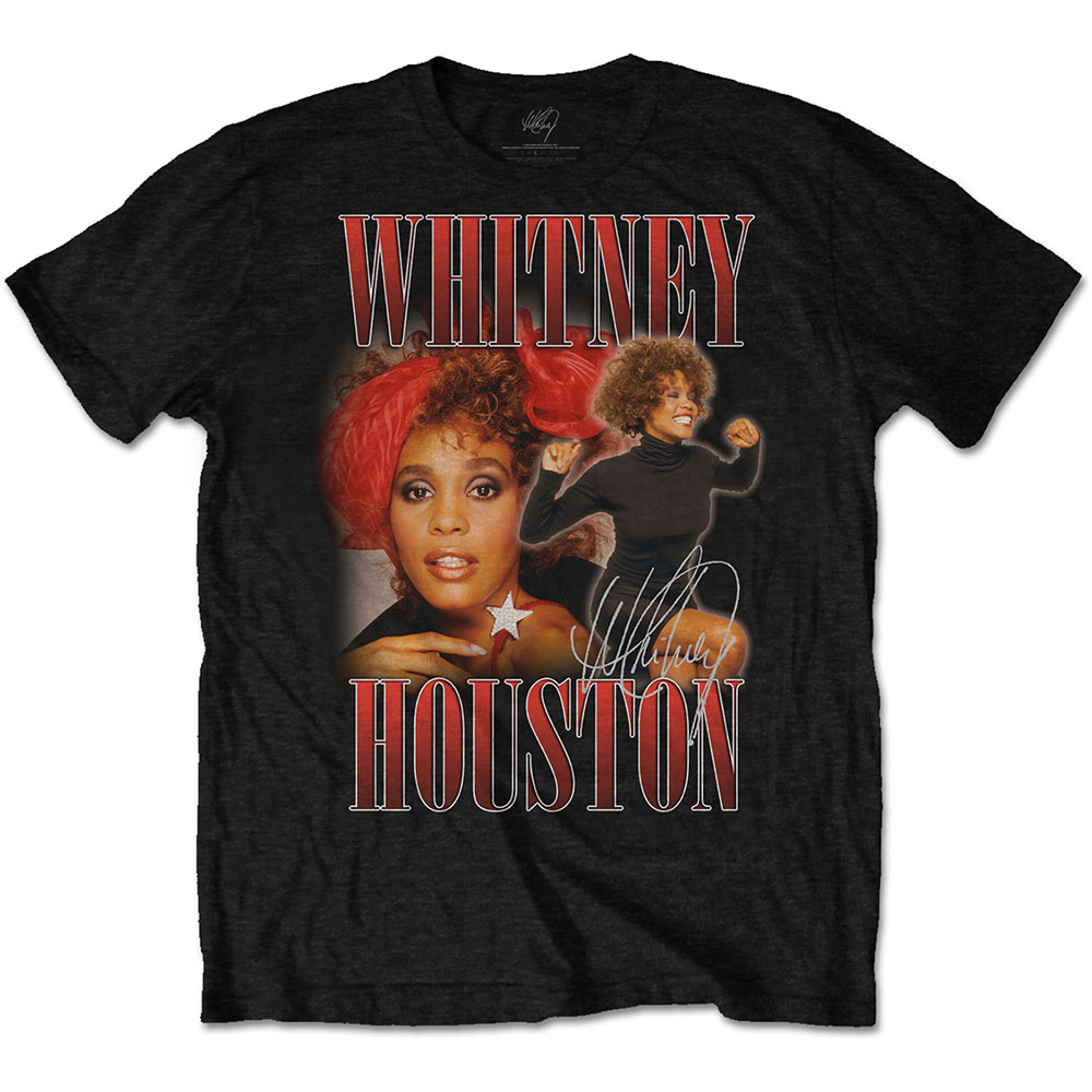 Whitney Houston tričko 90s Homage Čierna L