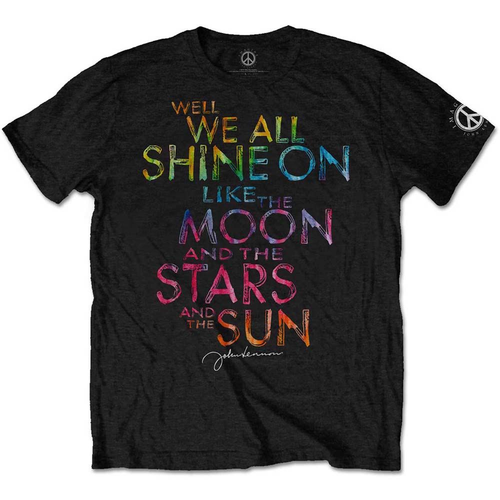 John Lennon tričko Shine On Čierna L