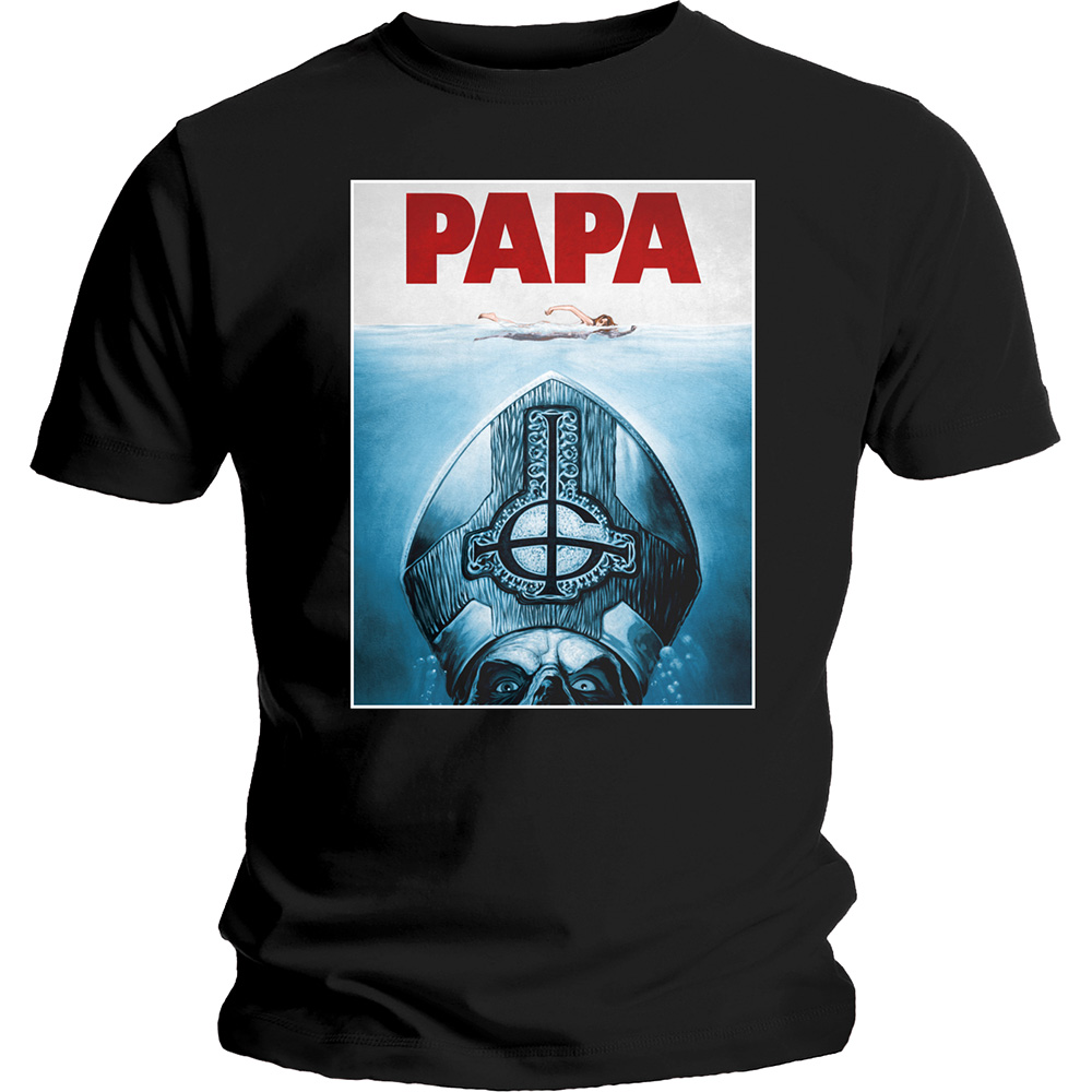 Ghost tričko Papa Jaws Čierna S