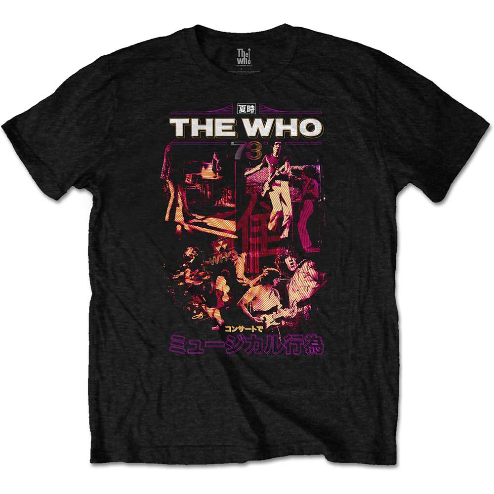 The Who tričko Japan \'73 Čierna XXL