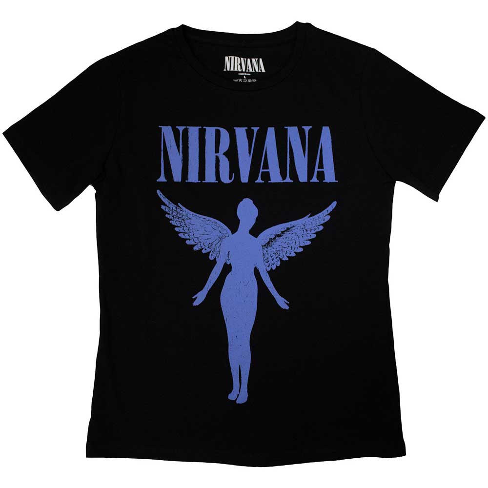 Nirvana tričko Angelic Blue Mono Čierna S