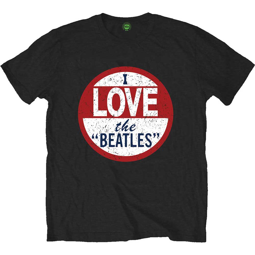 The Beatles tričko I love The Beatles Čierna XXL