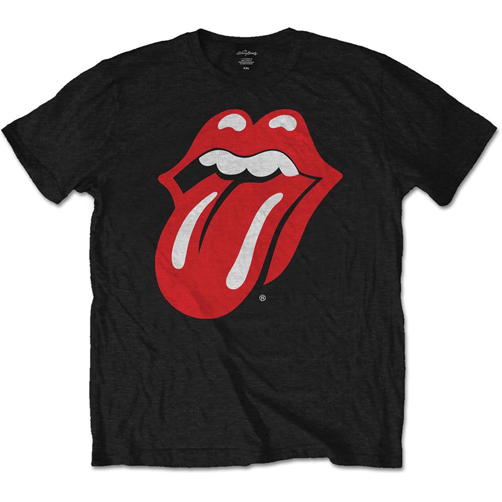 The Rolling Stones tričko Classic Tongue Čierna S