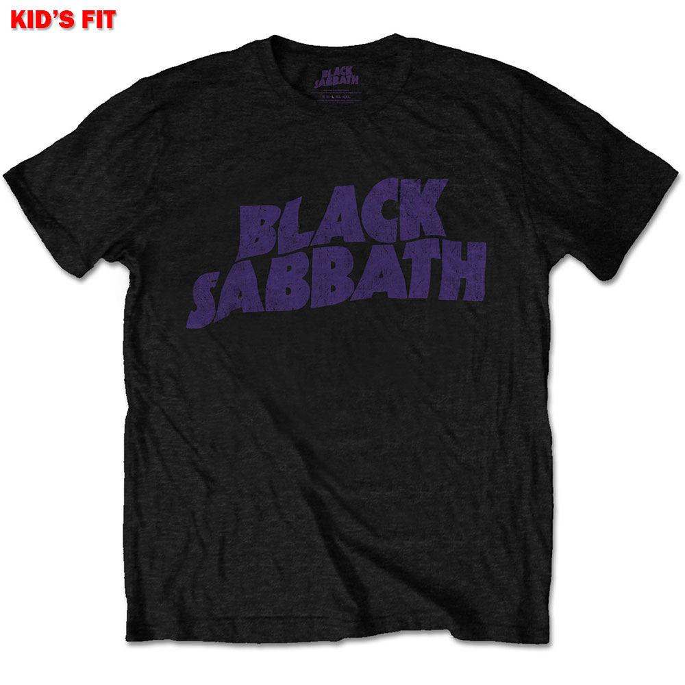 Black Sabbath tričko Wavy Logo Čierna 11-12 rokov