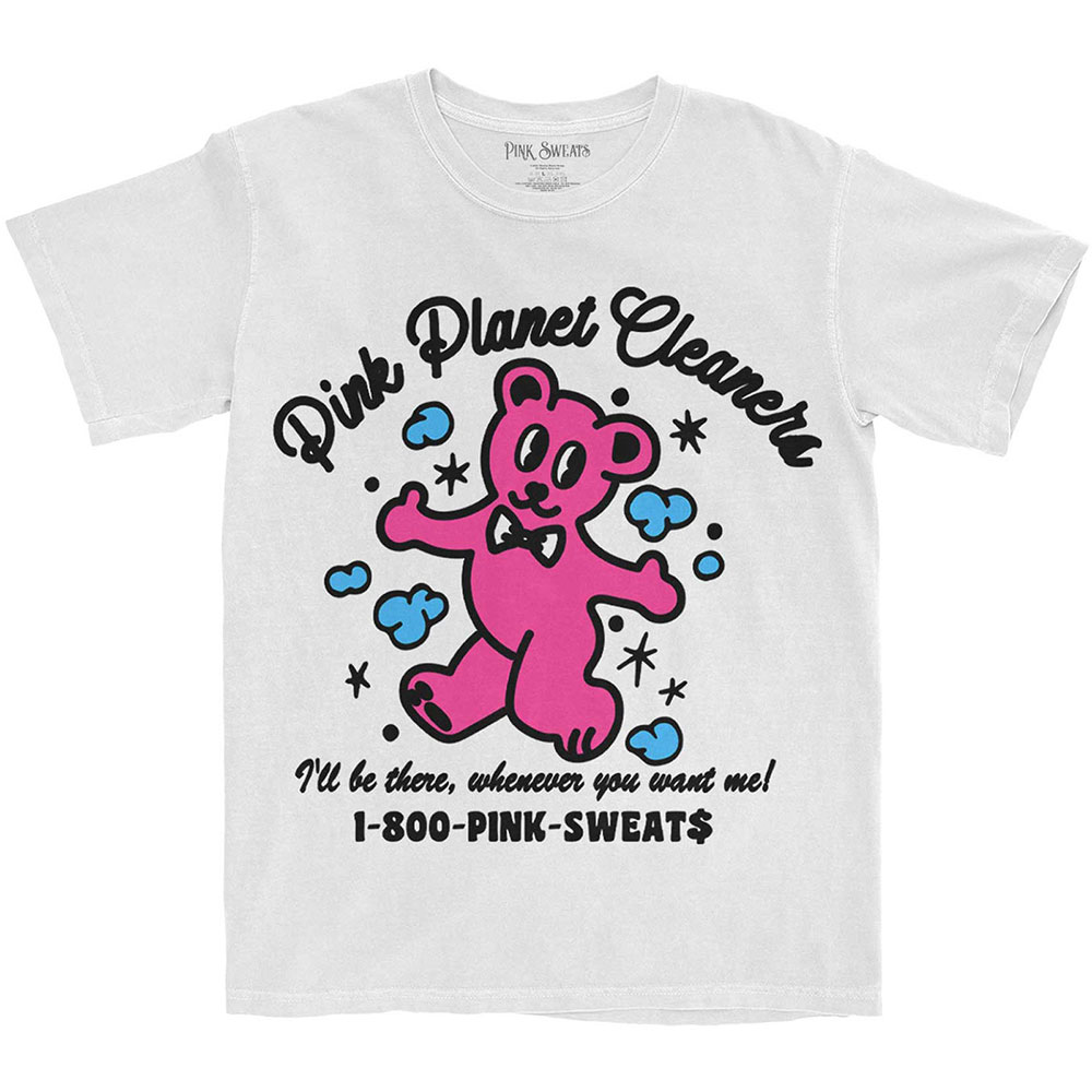 Pink Sweats tričko Pink Cleaners Biela XL