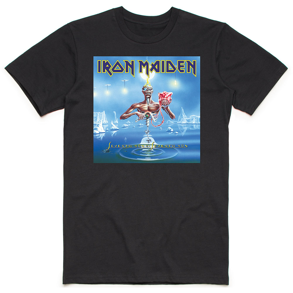 Iron Maiden tričko Seventh Son Box Čierna L