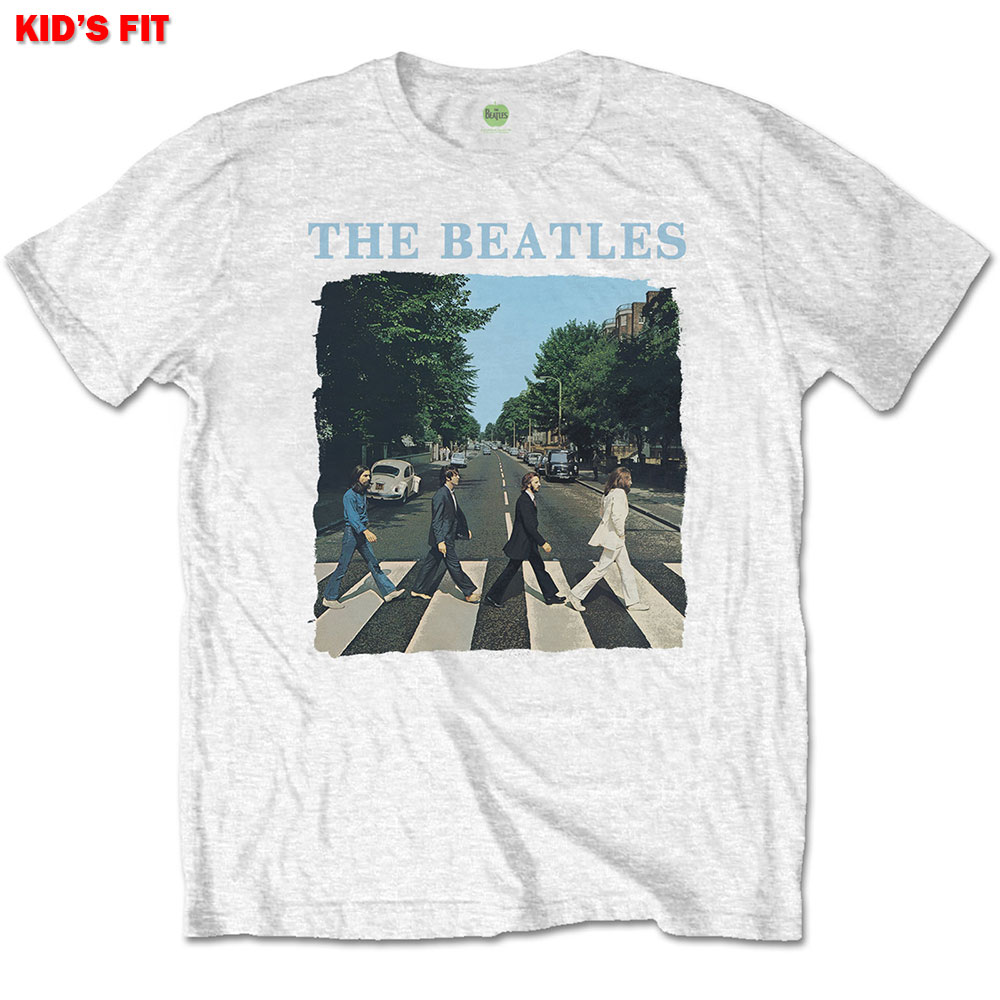 The Beatles tričko Abbey Road & Logo Biela 5-6 rokov