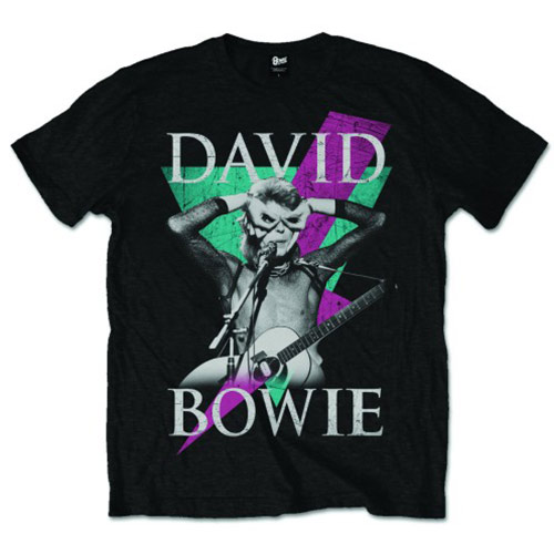 David Bowie tričko Thunder Čierna L