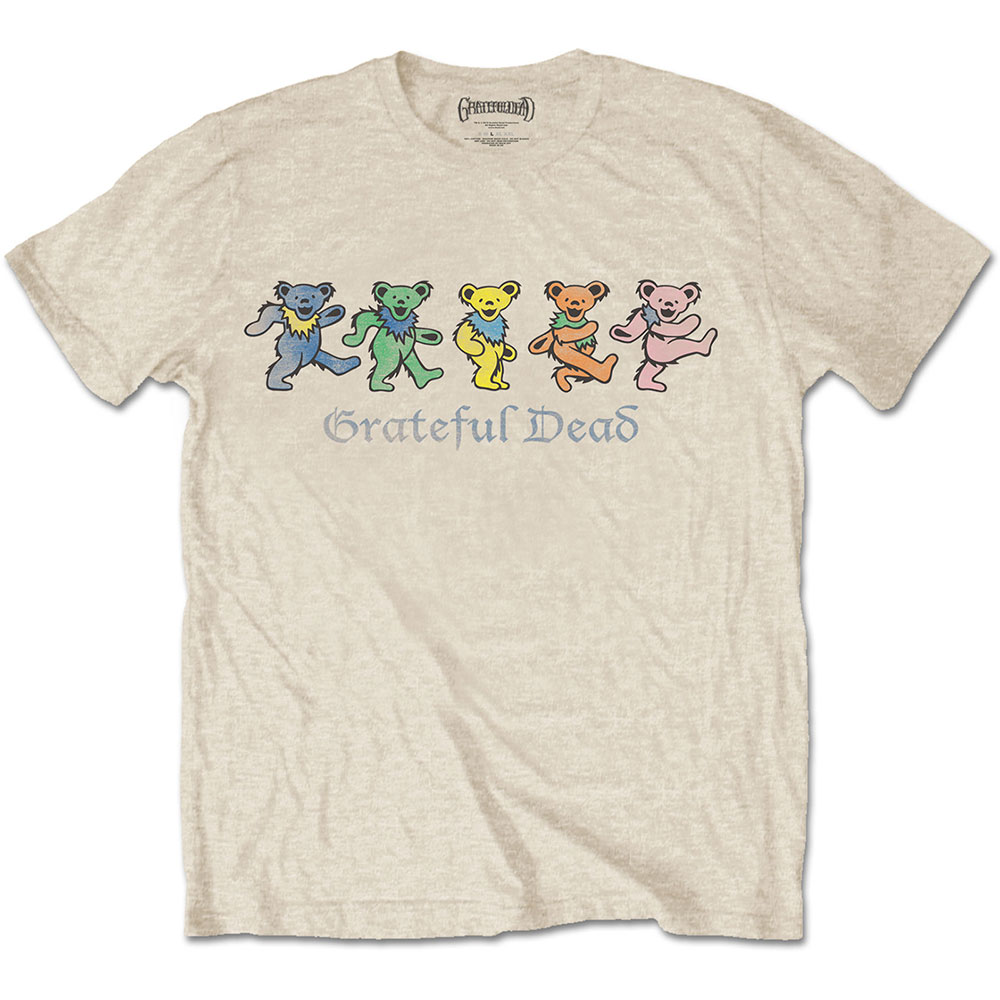 Grateful Dead tričko Dancing Bears Natural XL