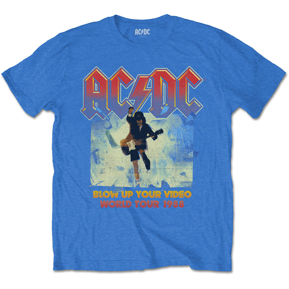AC/DC tričko Blow Up Your Video Modrá M
