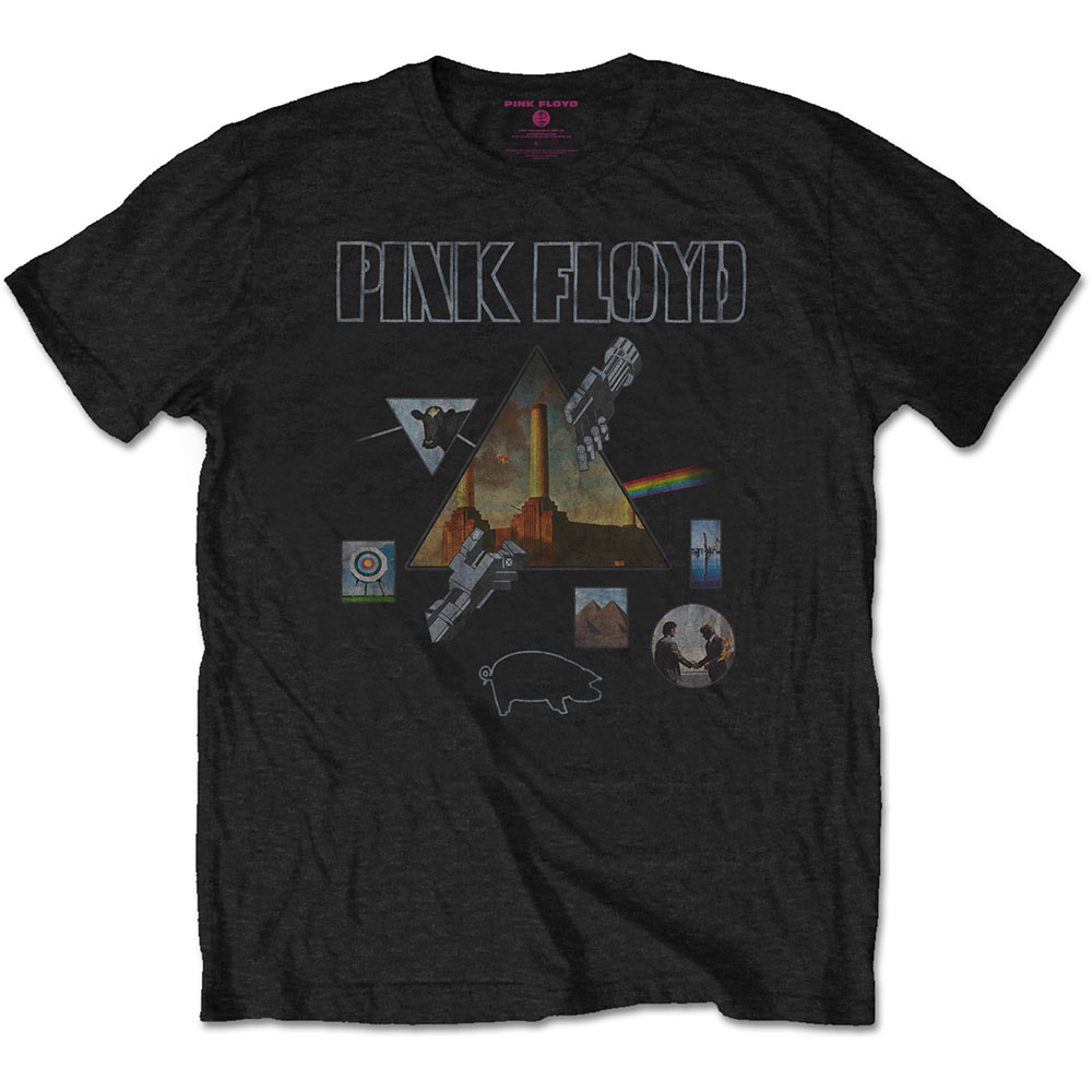 Pink Floyd tričko Montage Čierna XL