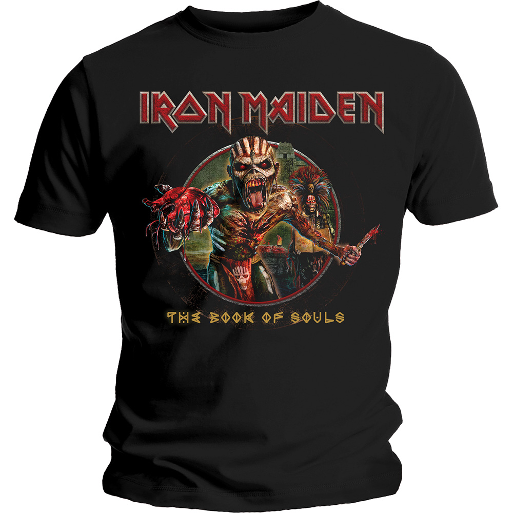 Iron Maiden tričko Book of Souls Eddie Circle Čierna S