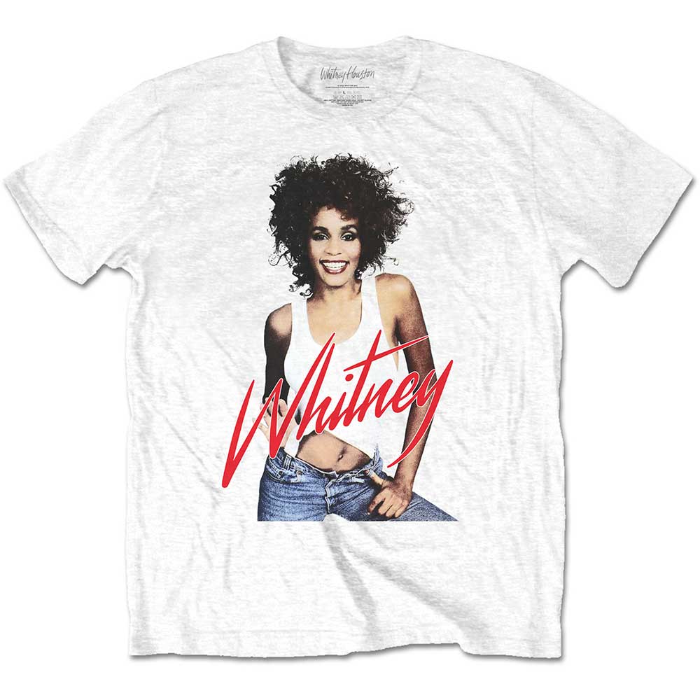 Whitney Houston tričko Wanna Dance Photo Biela XL