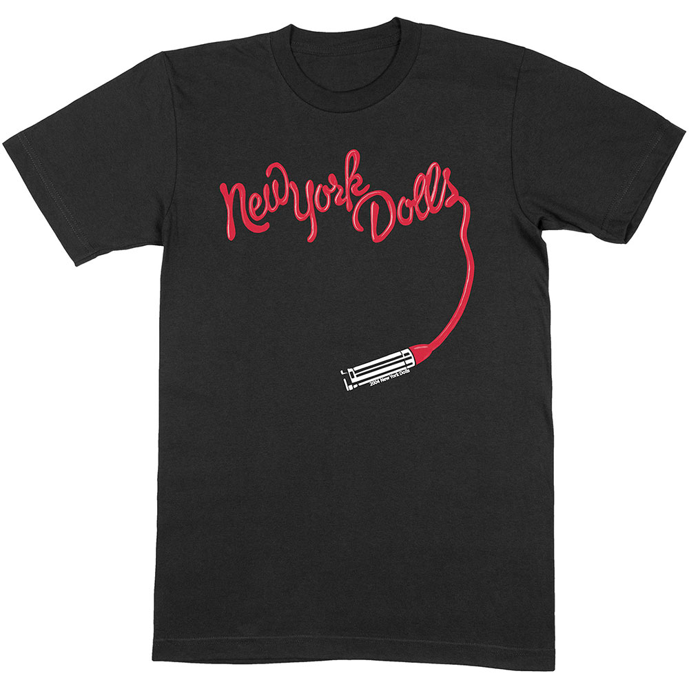 New York Dolls tričko Lipstick Logo Čierna XL