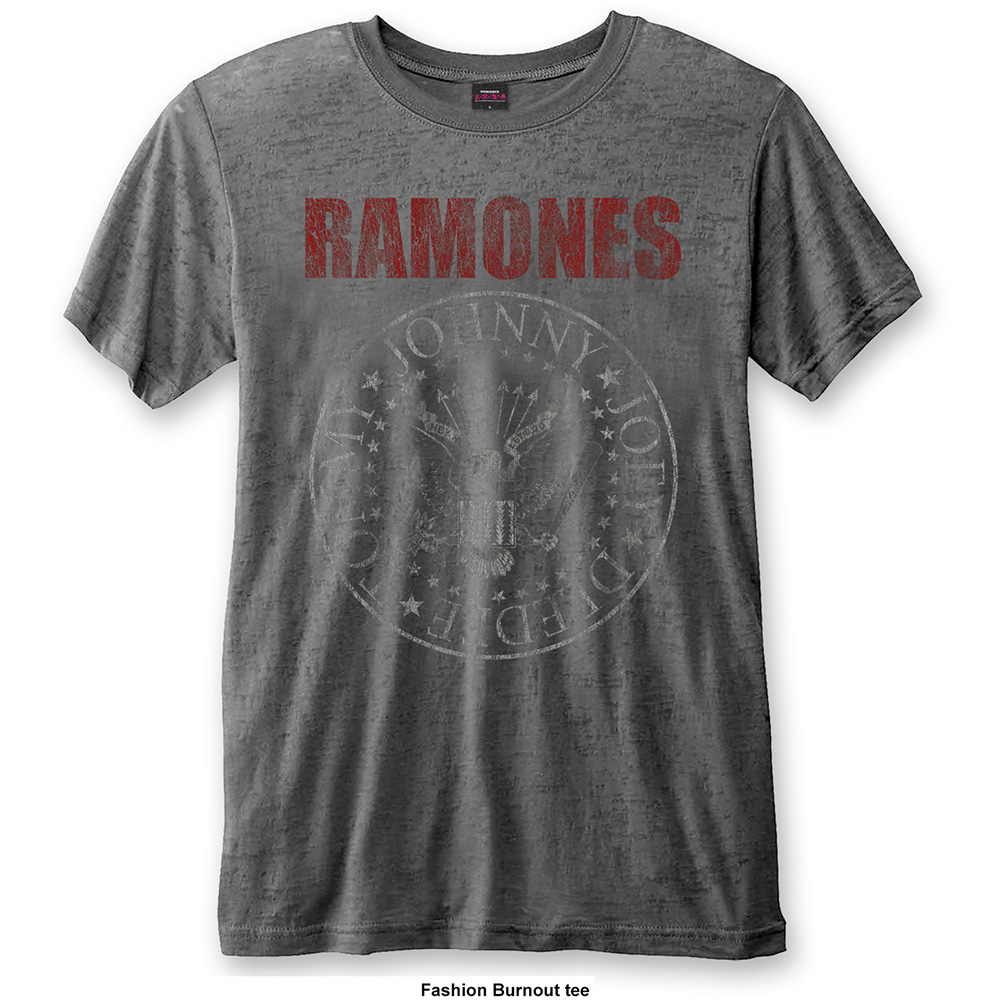 Ramones tričko Presidential Seal Šedá M