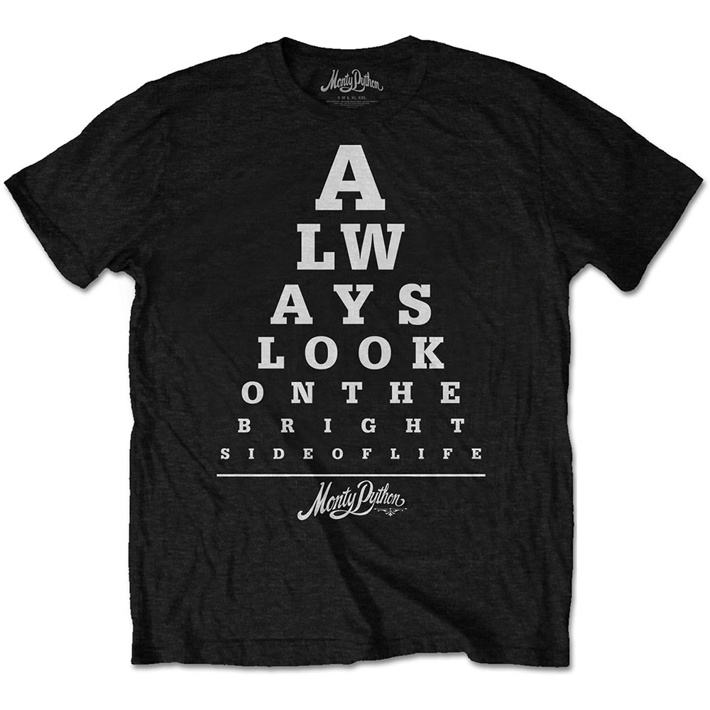 Monty Python tričko Bright Side Eye Test Čierna M