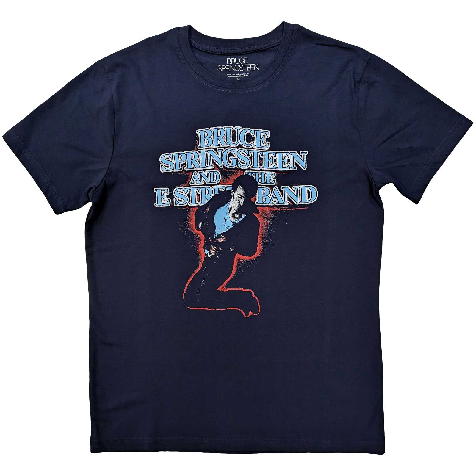 Bruce Springsteen tričko The E-Street Band Modrá M
