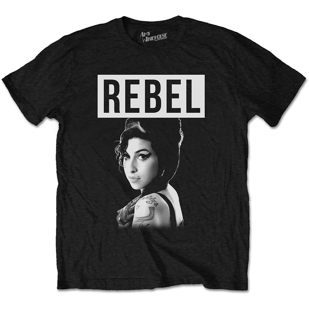 Amy Winehouse tričko Rebel Čierna XL