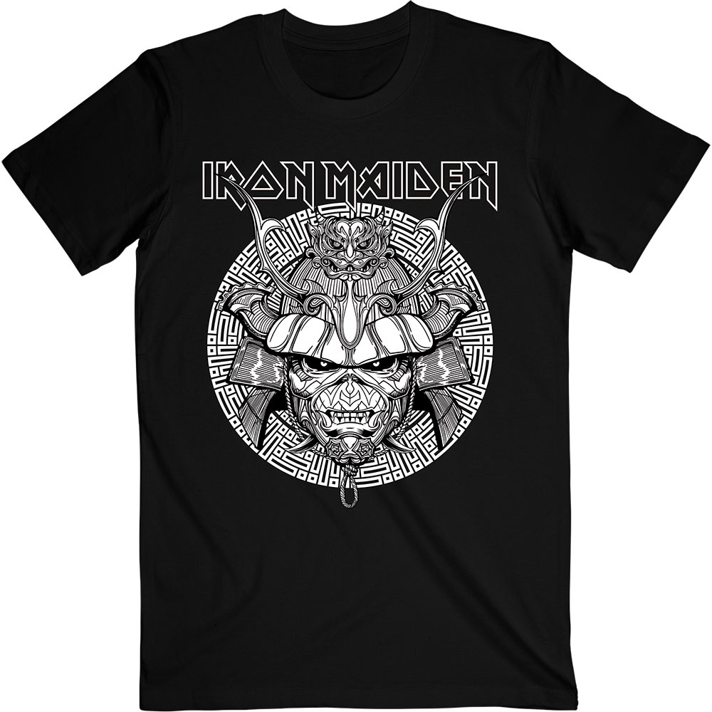 Iron Maiden tričko Samurai Graphic White Čierna S