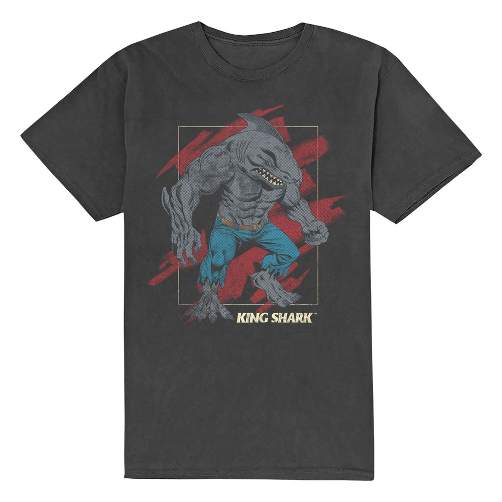 DC Comics tričko King Shark Šedá M