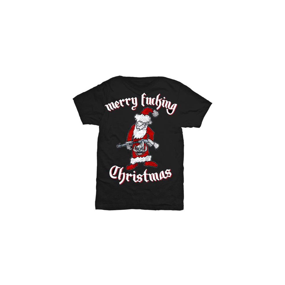 Motörhead tričko Merry Effing Christmas Čierna L