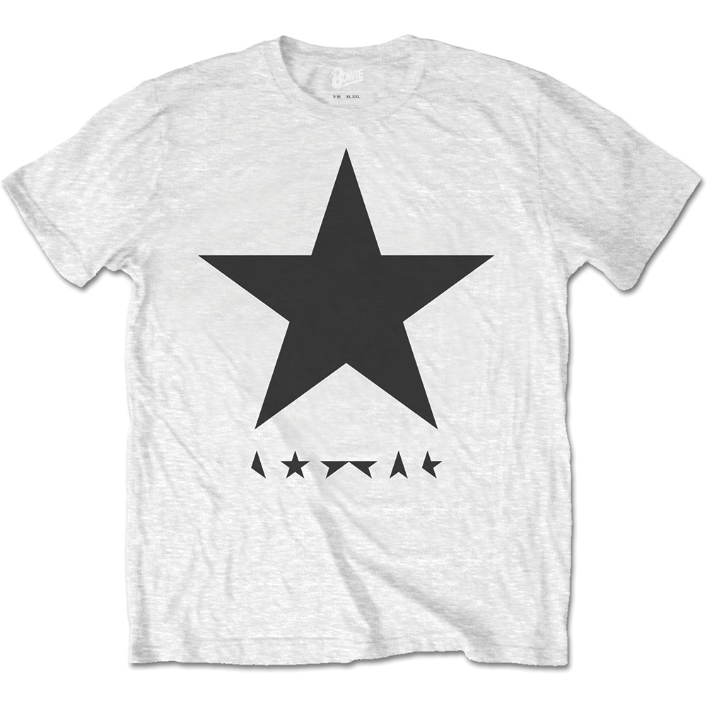 David Bowie tričko Blackstar (on White) Biela M