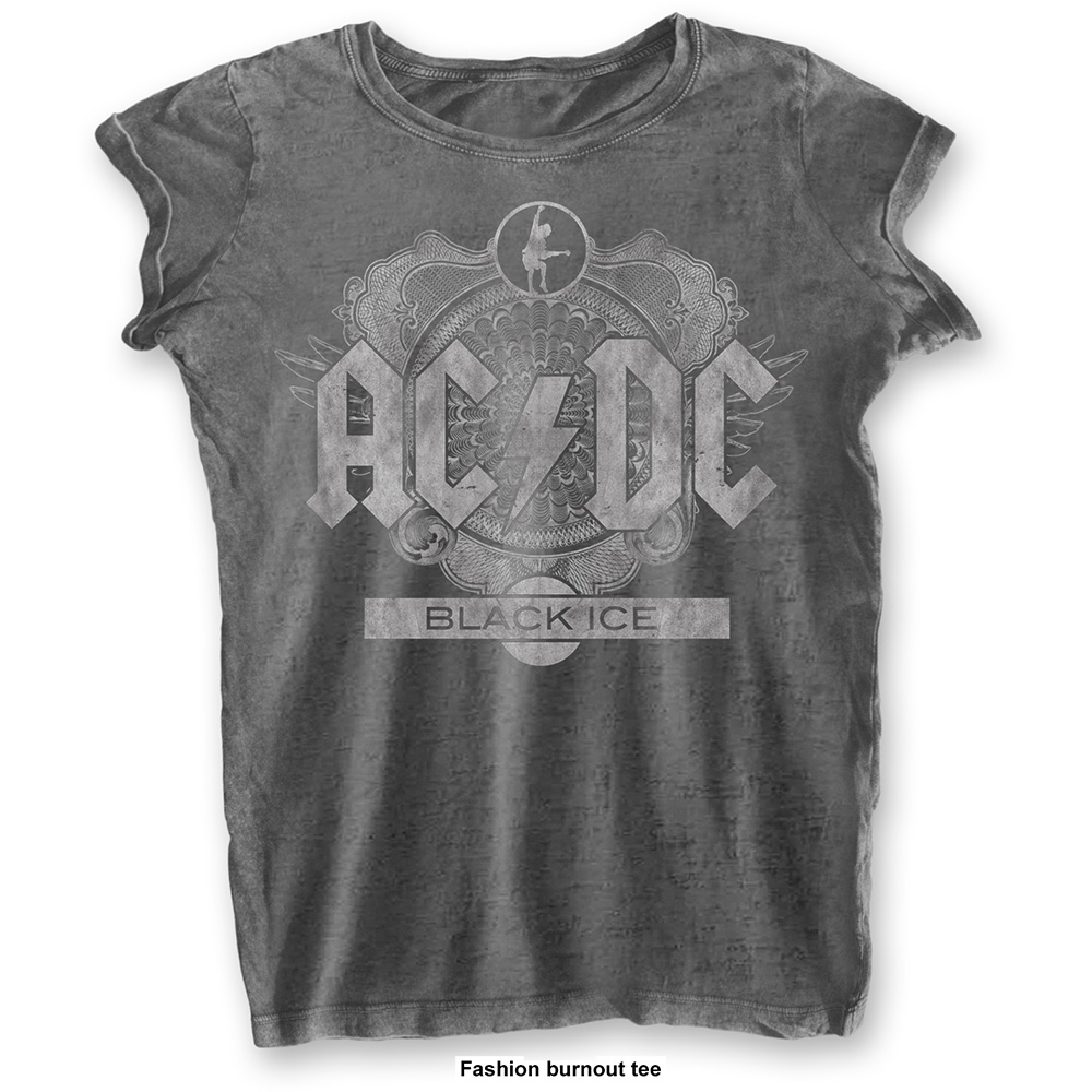 E-shop AC/DC tričko Black Ice Šedá L
