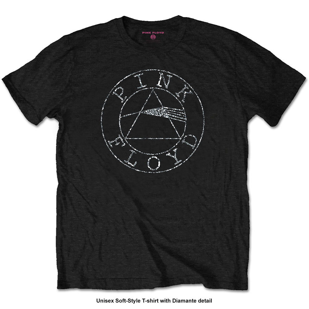 Pink Floyd tričko Circle Logo Čierna M