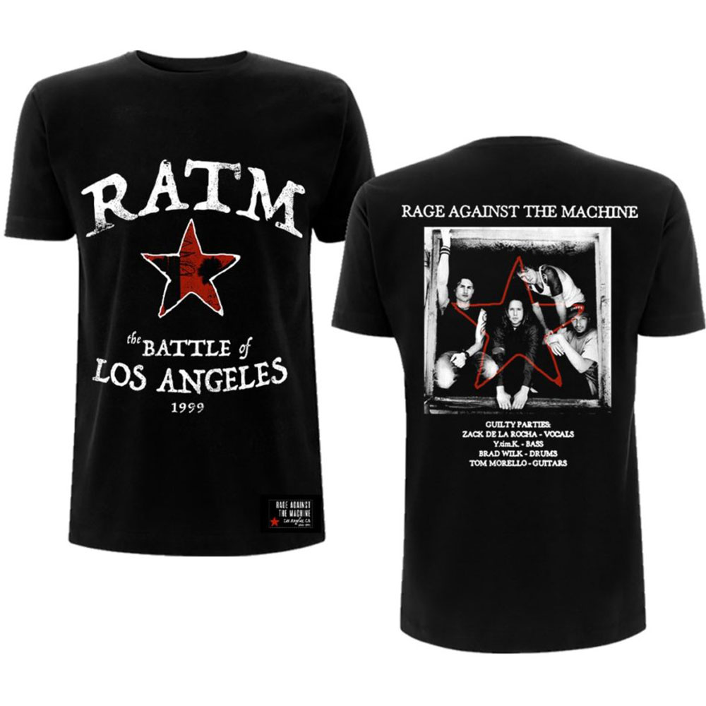 Rage Against the Machine tričko Battle Star Čierna XL
